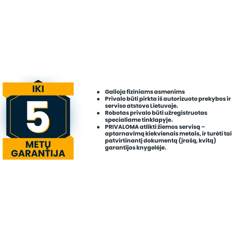 stiga-a-500-1 Belaidžio vejos roboto Stiga A 500 garantinio aprašymas